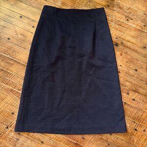 Loft black A-line size 8 dark academia business casual skirt